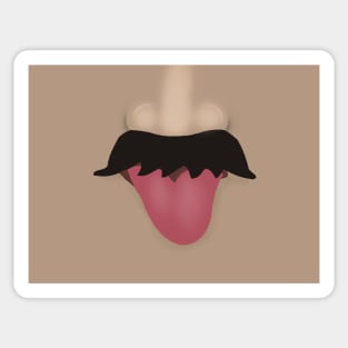 Mustache, Nose and Tongue Sticker